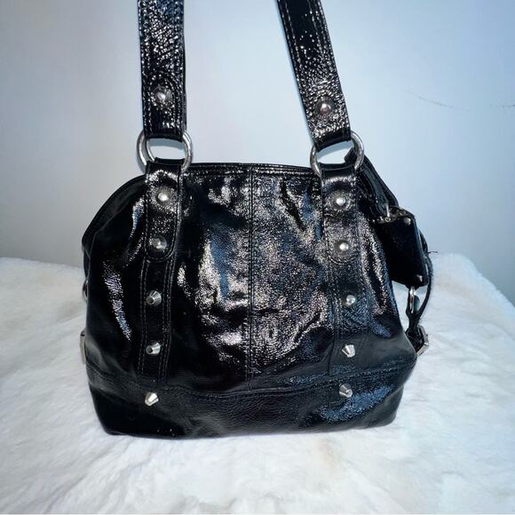 Via Repubblica Made In Italy Genuine Leather Patent Leather Purse Bag - Picture 14 of 16